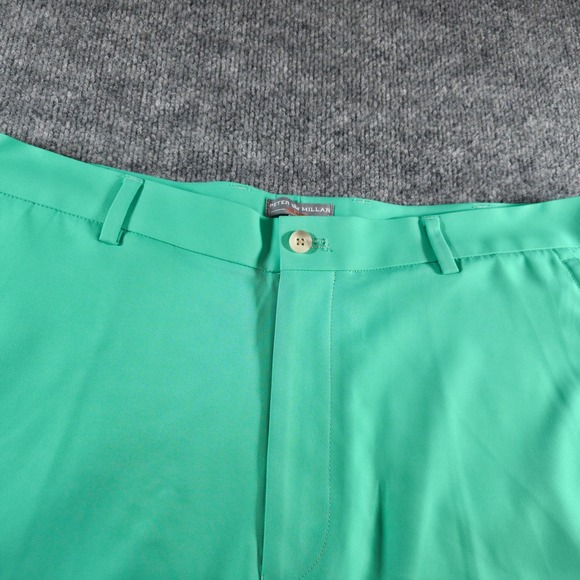 Peter Millar Other - Peter Millar‎ Wick Golf Shorts Mens 36 Green Moisture Wicking Performance